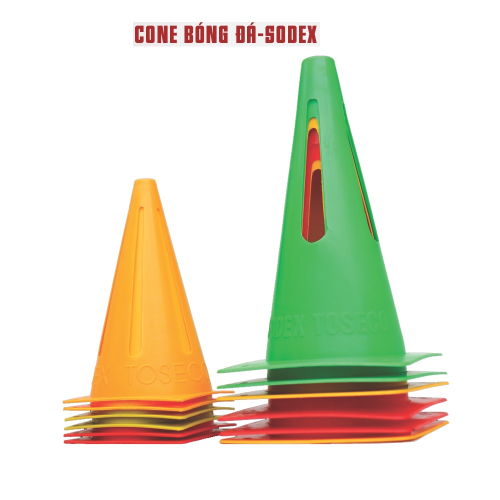 Cone nhựa tập chiến thuật bóng đá 31cm Sodex Sport S12507