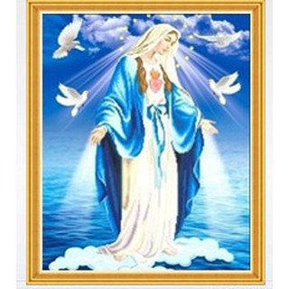 Tranh đính đá Đức mẹ ban ơn - LV331