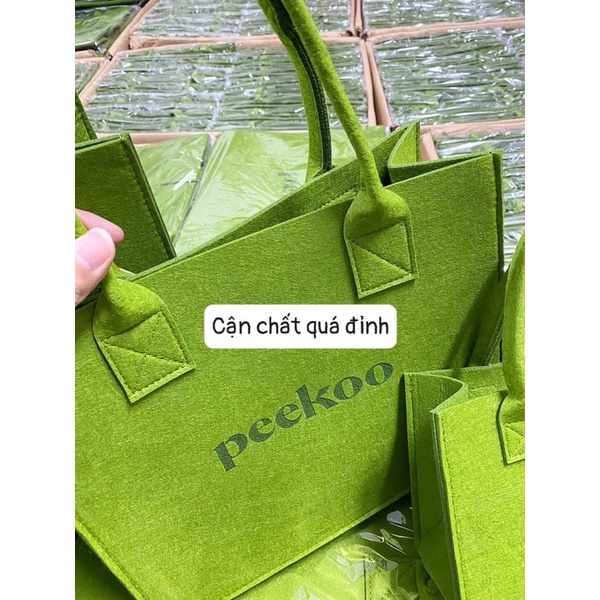 Túi Du Lịch Peeko Xanh Lá Hot hit size 20 30 40 Đơn Giản Sang Trọng , Màu Sắc Nhẹ Nhàng 0260-0261-0262