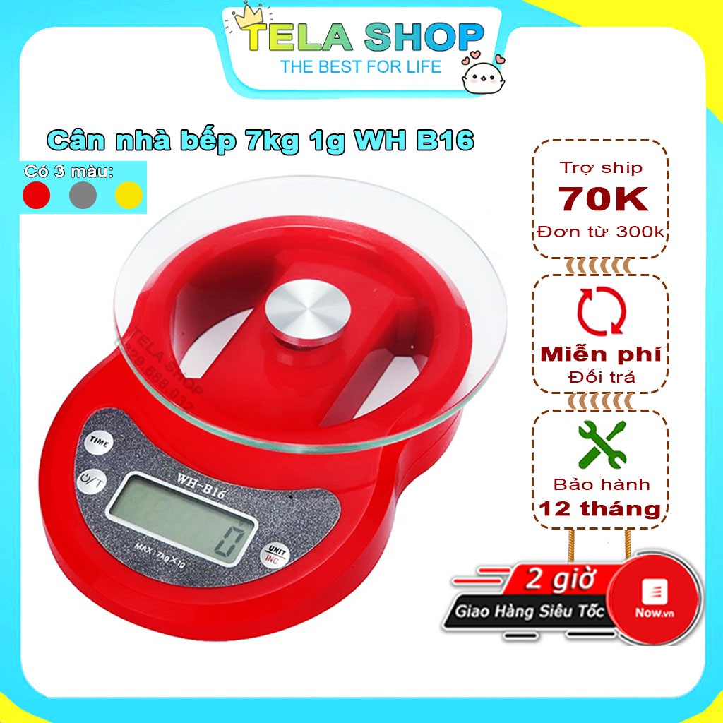 Cân tiểu ly làm bánh WH B16 định lượng 1g kính cường lực chính xác cao Tela Shop