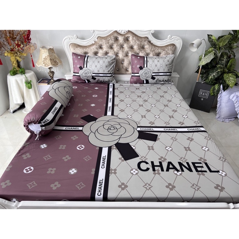 Ga gối thun lạnh 5D cao cấp ( 4 màu)