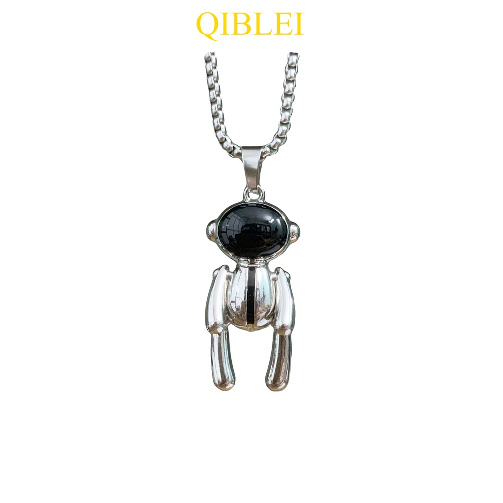 Dây Chuyền Unisex Thép Titan Phong Cách Hiphop Đầy Cá Tính Hình Phi Hành Gia