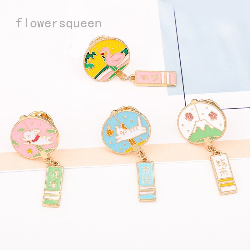 flowersqueen Ghim Cài Áo Hình Cá Koi Phong Cách Nhật Bản