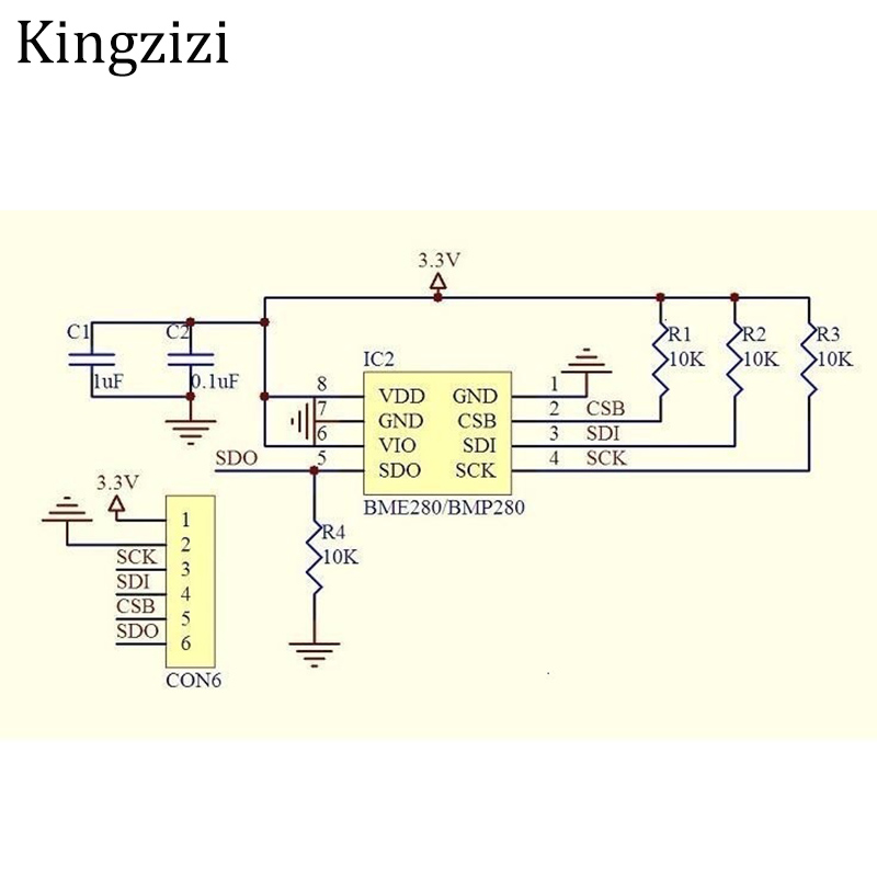 Mô Đun Cảm Biến Áp Suất Bmp280 3.3 I2C / Sp Cho Arduino Bmp180