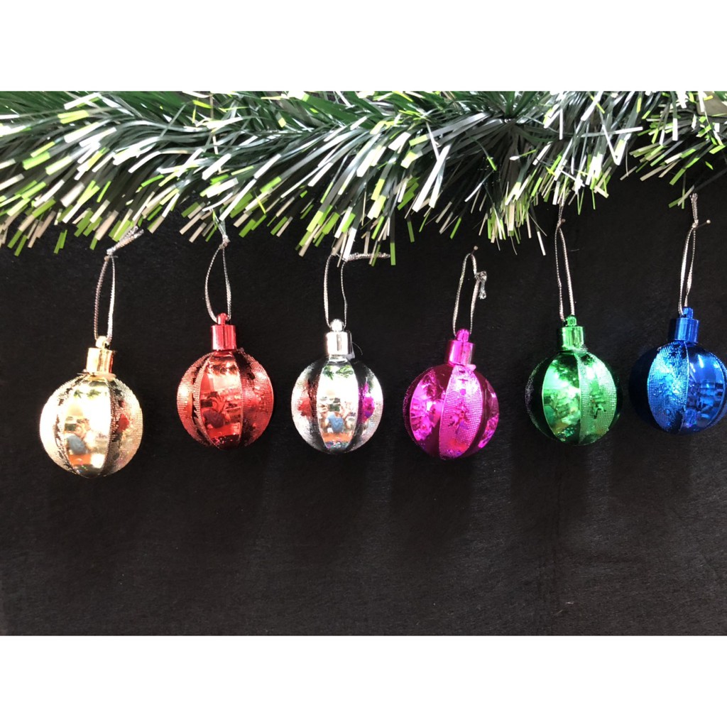 NOEL - BỊCH 6 TRÁI - CHÂU KHÍA TRANG TRÍ NOEL KÍCH THƯỚC 40 LY