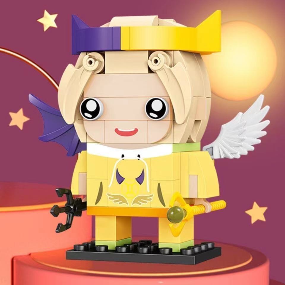 Đồ chơi lắp ráp, đồ chơi lắp ghép mô hình cung hoàng đạo 3D mô hình 12 cung hoàng đạo 9cm