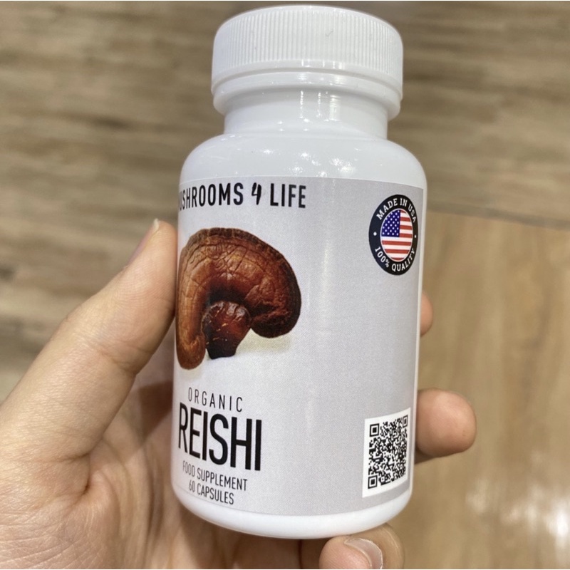 🇹🇭🇹🇭MUSHROOMS REISHI:Viên uống nấm linh chi cô đặc,500g,lọ 60v