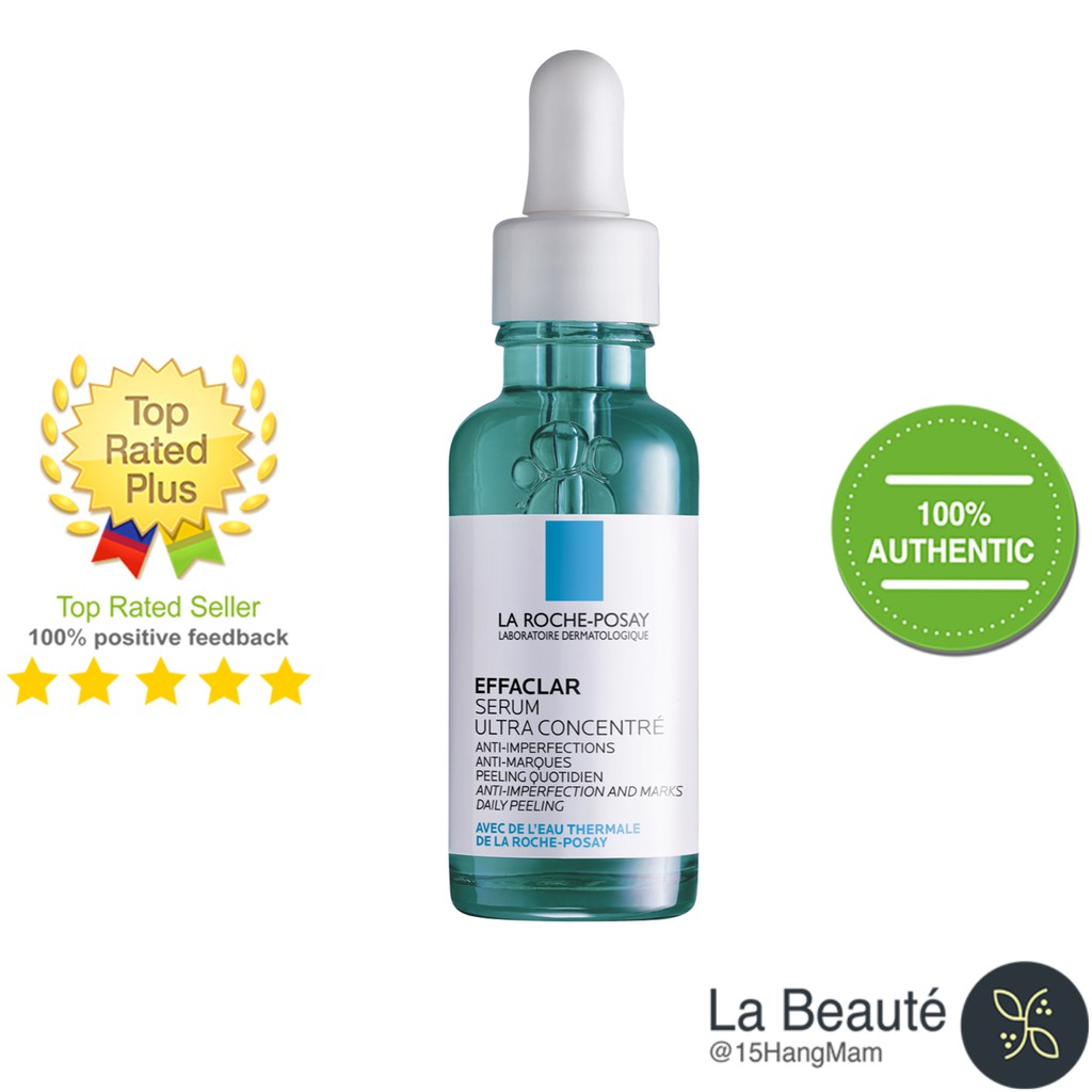 La Roche-Posay Effaclar Ultra Concentrated Serum - Tinh Chất Sửa Chữa Khuyết Điểm Cho Da Mụn 30ml