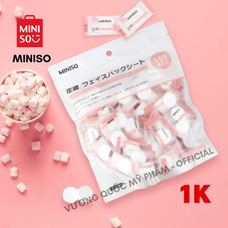 [HOT SALE 1K] Mặt nạ nén dưỡng trắng Miniso Nhật Bản (Japan)