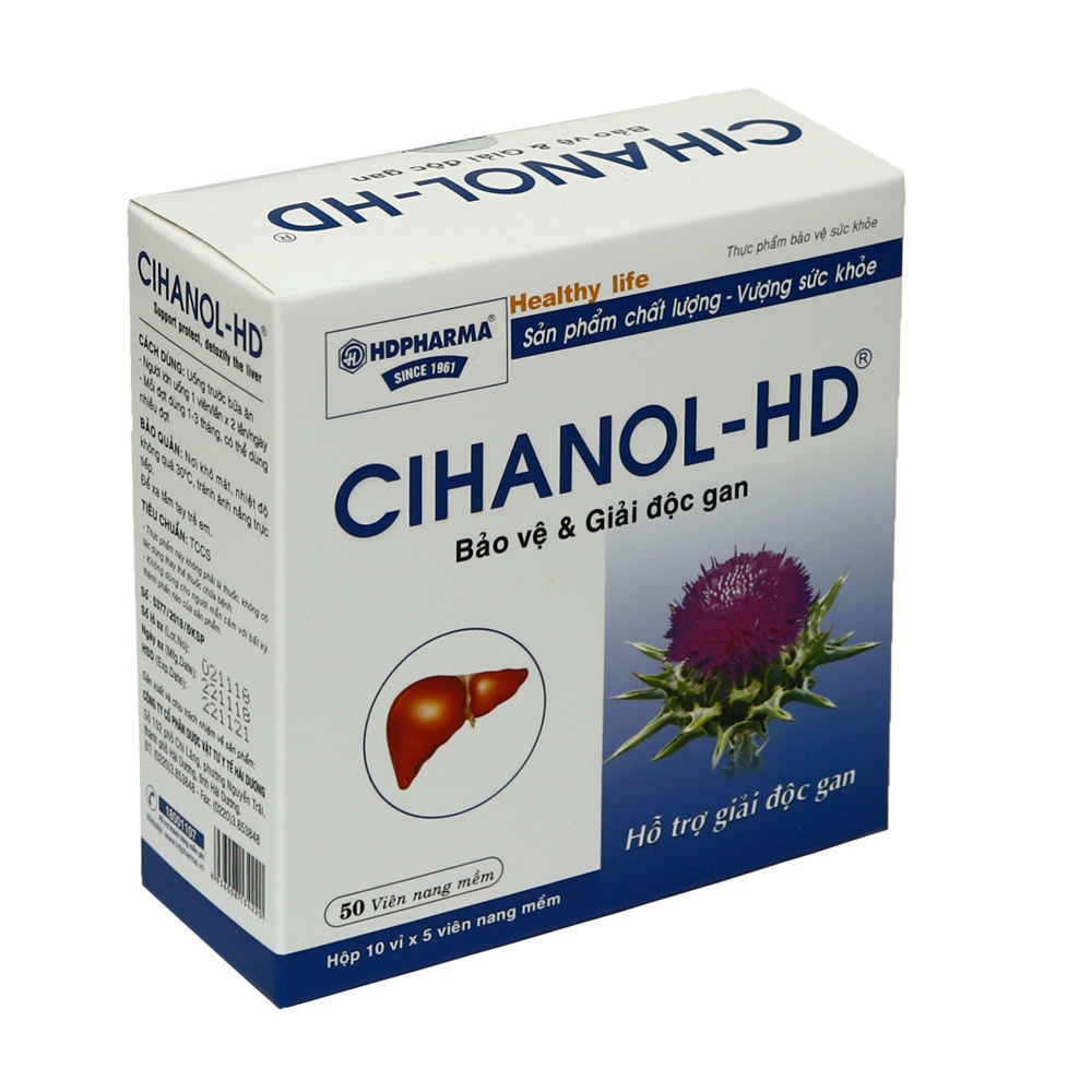 Cihanol HD - Viên Uống Hỗ Trợ Giải Độc và Tăng Cường Chức Năng Gan