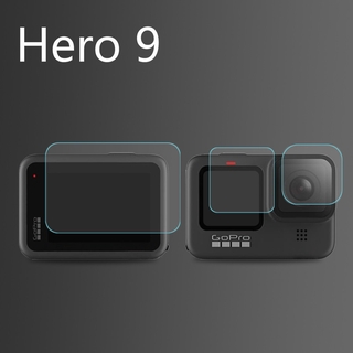 Bộ Kính Cường Lực 9H Bảo Vệ Màn Hình Cảm Ứng Cao Cấp Cho Gopro Hero 9