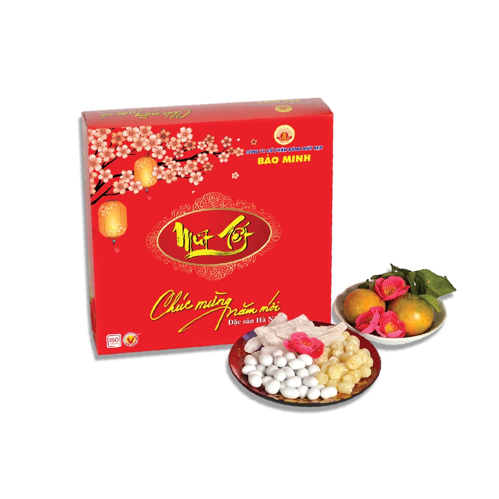 Mứt Tết thập cẩm hộp vuông Bảo Minh 300g | BigBuy360 - bigbuy360.vn