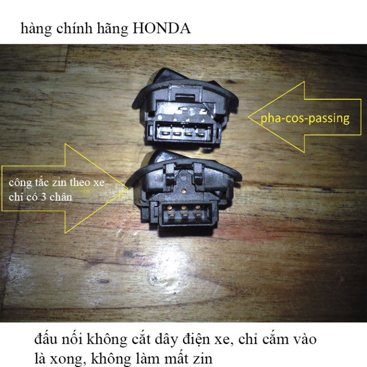 Công tắc Passing SH, Đá đèn pha xe AirBlade,Vision,Lead,PCX,Halogen, future, wave, dream đời mới Honda