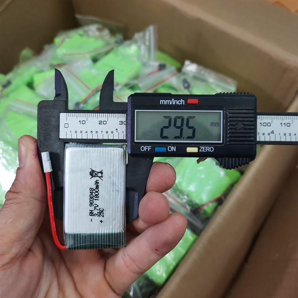 Pin sạc 3.7v 1800mah dùng cho xe mô hình điều khiển cổng nối SM-2P/ XH-2.54