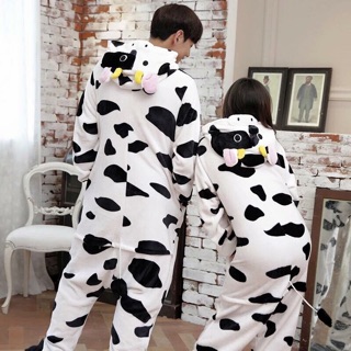 Pijama thú bông hình bò sữa