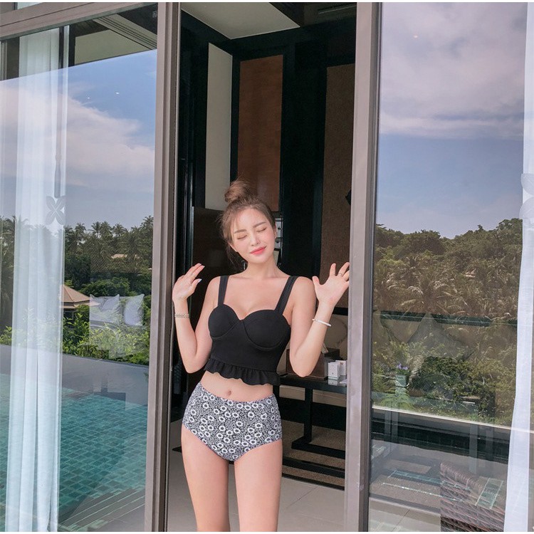 Bikini, Bộ đồ bơi, Bộ đồ tắm, đi biển |Bơi 2 mảnh họa tiết hoa cúc MS1915 | BigBuy360 - bigbuy360.vn