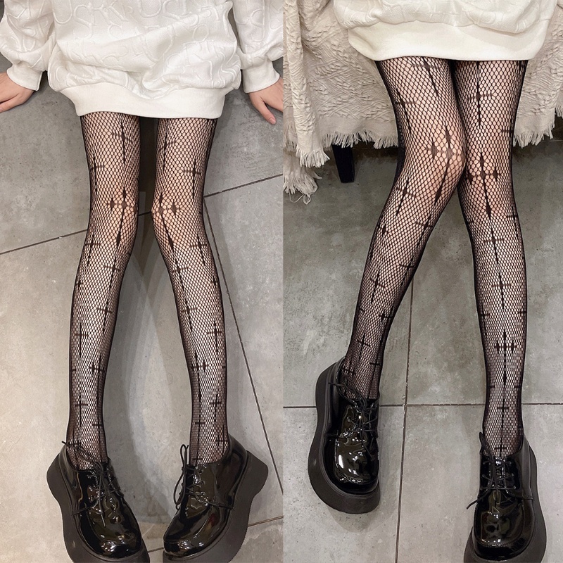 Quần tất lưới đan chéo phong cách Gothic quyến rũ dành cho nữ