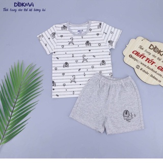 [Mã BMLT30 giảm đến 30K đơn 299K] DMB268 Bộ quần áo cài vai cộc tay Dokma (9-24M)