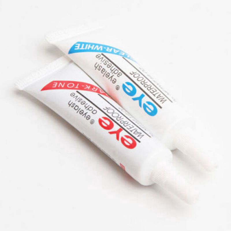 [Hàng mới về] Keo Dán Lông Mi Giả Chuyên Nghiệp Màu Trắng / Đen Lâu Trôi Kháng Nước Dễ Sử Dụng