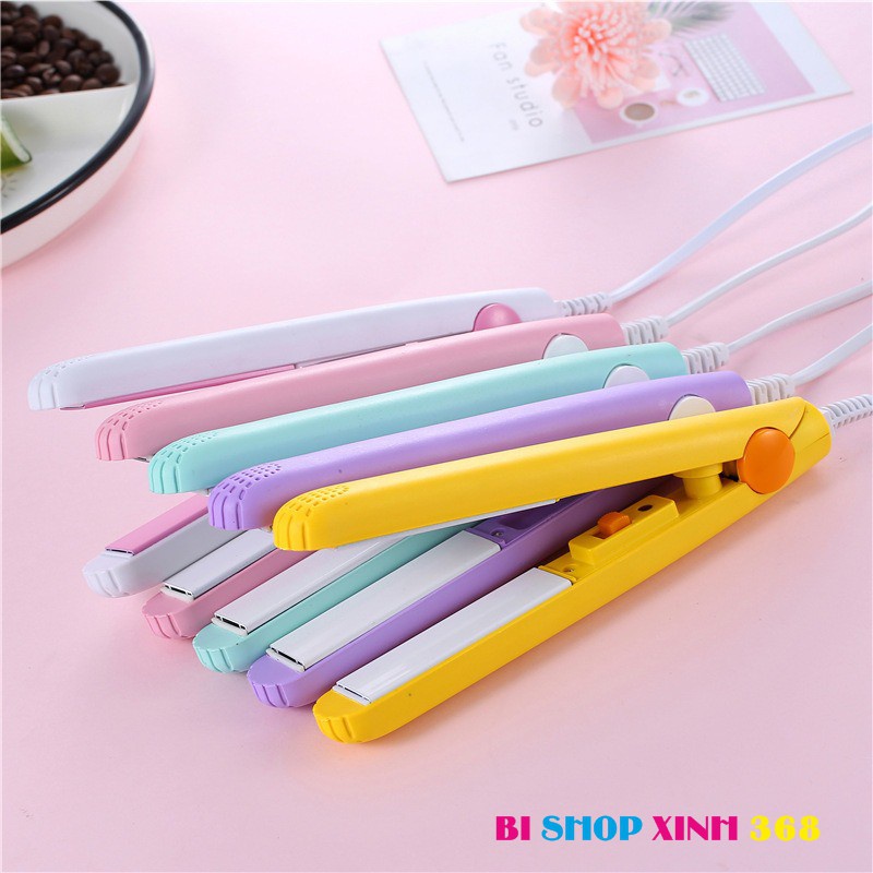 Máy uốn tóc mini máy duỗi tóc nhỏ gọn tiện lợi gia đình