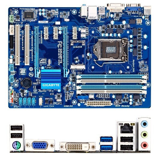 Main Gigabyte B75-D3V 4 Khe ram