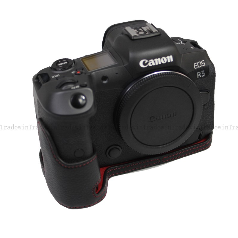 Bao da thật che nửa cho máy ảnh Eos R6 Eos R5