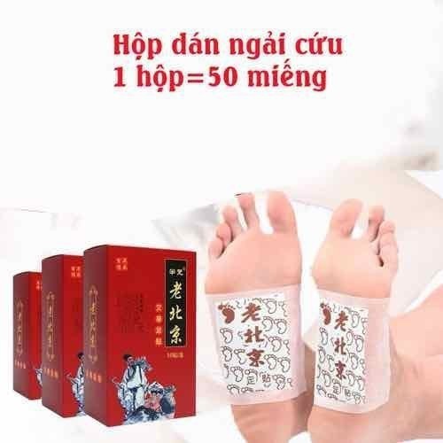 [HỘP 50 CÁI] Miếng Dán Thải Độc Bàn Chân Ngải Cứu Nội Địa Trung - MÓN QUÀ CHO SỨC KHỎE