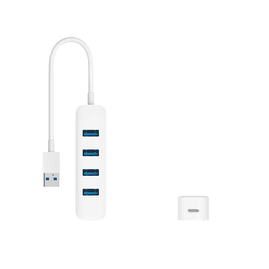 Hub XIAOMI chia 4 cổng USB 3.0 &amp; 1 cổng Type C - tốc độ đọc ghi tới 350MB/s