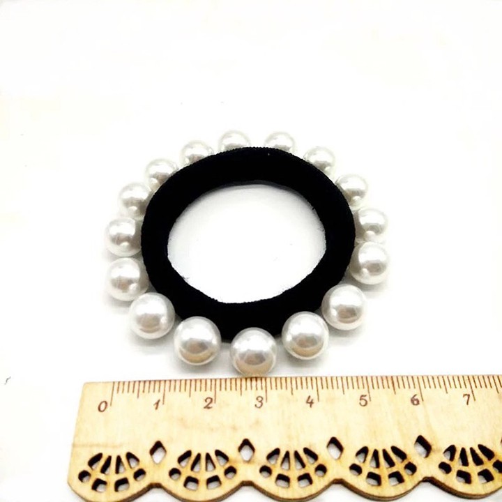 DÂY BUỘC TÓC 🌟 DÂY BUỘC TÓC NGỌC TRAI NHÂN TẠO 16 HẠT - DBTN