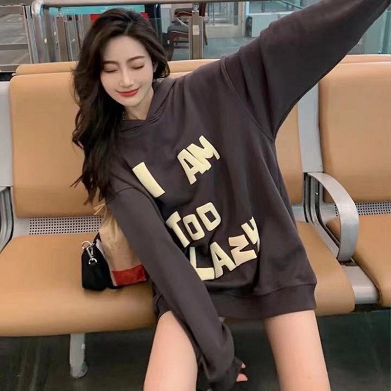 【Yuki】Áo hoodie 1 màu nâu in chữ siêu nổi mẫu mới | BigBuy360 - bigbuy360.vn