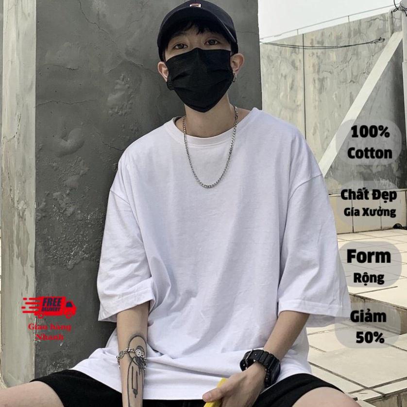 Áo Thun Trơn Tay Ngắn Chất Liệu Cotton 100% Thời Trang Hè Nam Nữ Cực Đẹp chất đẹp giá đẹp