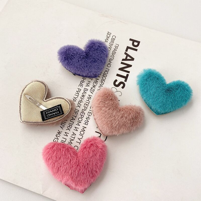 Kẹp Tóc Hình Trái Tim Màu Sắc Ngọt Ngào Đáng Yêu Cho Nữ