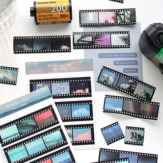 (ST031) Set sticker ảnh phim x3 dải ngang