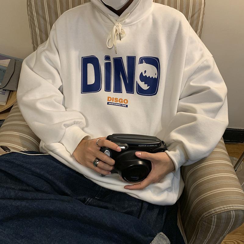 [ Mã 12FASHIONSALE1 giảm 10K đơn 50K ] Áo hoodie dáng rộng phối họa tiết chữ cái thời trang dành cho nam | BigBuy360 - bigbuy360.vn