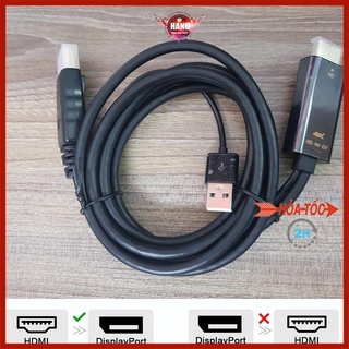 ✁✧✈Cáp chuyển Hdmi ra Displayport 4k 60hz/ 2k 144hz dài 1m8 – to DP