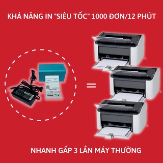 Máy in nhiệt Q300 in đơn hàng, tem mã vạch, hóa đơn, dùng giấy in nhiệt tự dính, BH 12th, tặng kèm 250 tờ giấy in 76*130