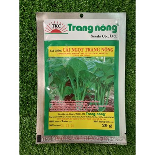 HẠT GIỐNG CẢI NGỌT TRANG NÔNG túi 20gram - và túi 100gram