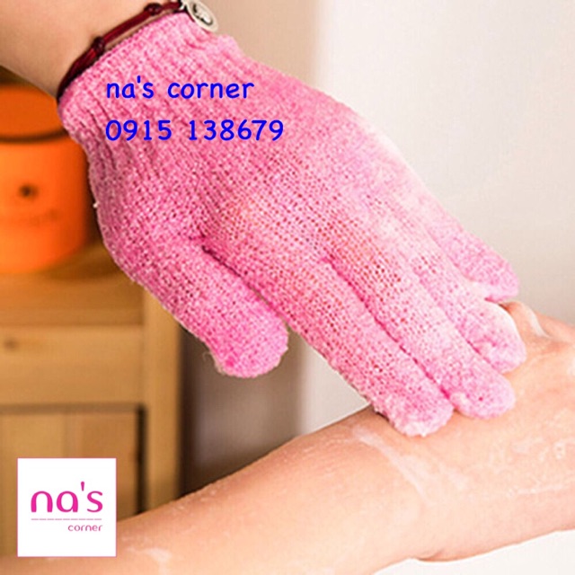 Găng tay bao tay matxa tắm tẩy tế bào chết nhẹ (được chọn màu) | WebRaoVat - webraovat.net.vn