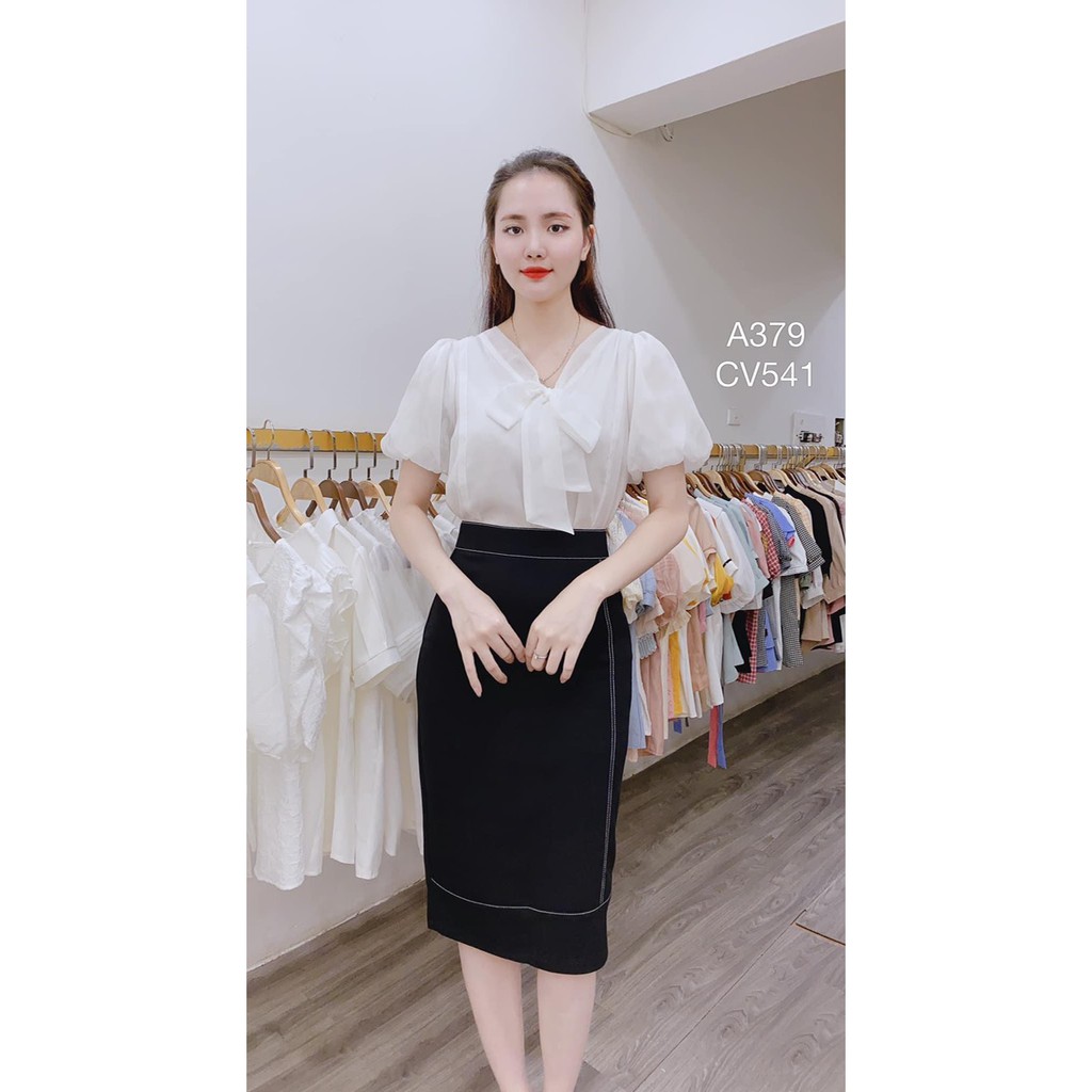 Chân váy, chân váy bút chì công sở phối chỉ nổi Lake Fashion | BigBuy360 - bigbuy360.vn