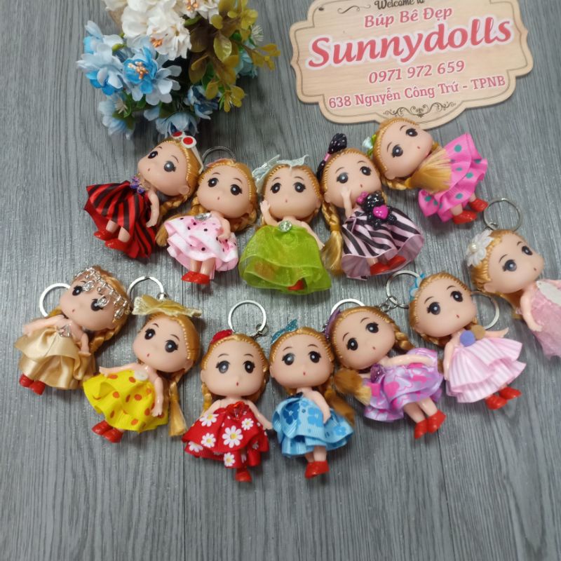 Set 5 búp bê chibi các mẫu khác nhau siêu rẻ ,dễ thương,có kèm móc khoá