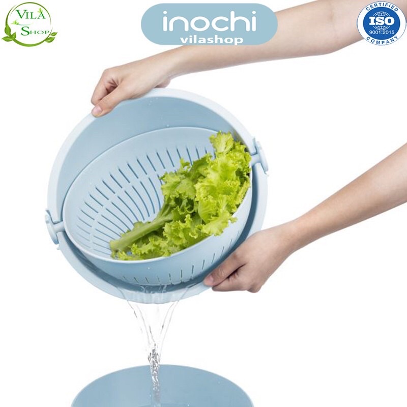 Bộ thau gổ xoay đa năng YoKo 28cm(Hàng siêu thị )