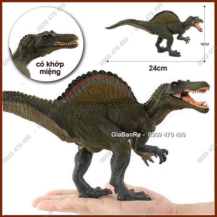 Mô Hình Khủng Long Thằn Lằn Cá Sấu Gai Spinosaurus - Size Lớn - 7711