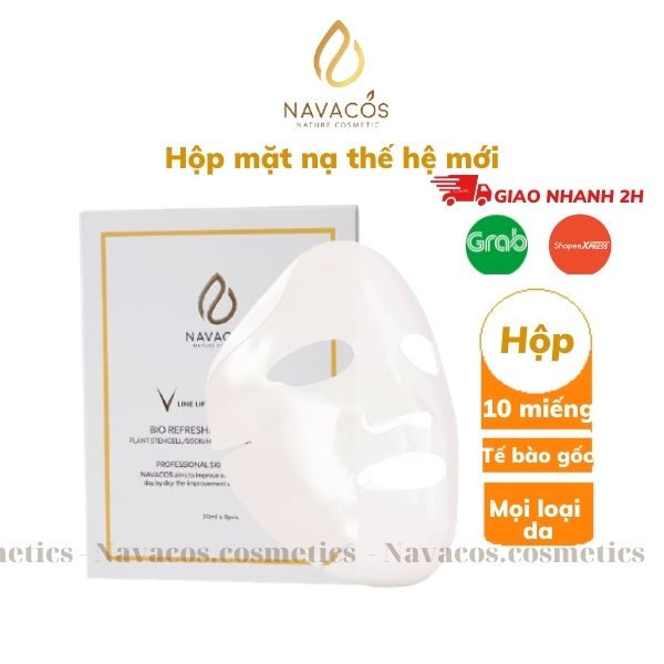 Mặt nạ tế bào gốc Navacos Bio Refreshing Matrix Mask (30ml x 10 miếng)