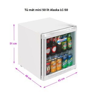 Tủ Mát ALASKA Mini 50 Lít LC-50T (Miễn phí giao tại HCM-ngoài tỉnh liên hệ shop)