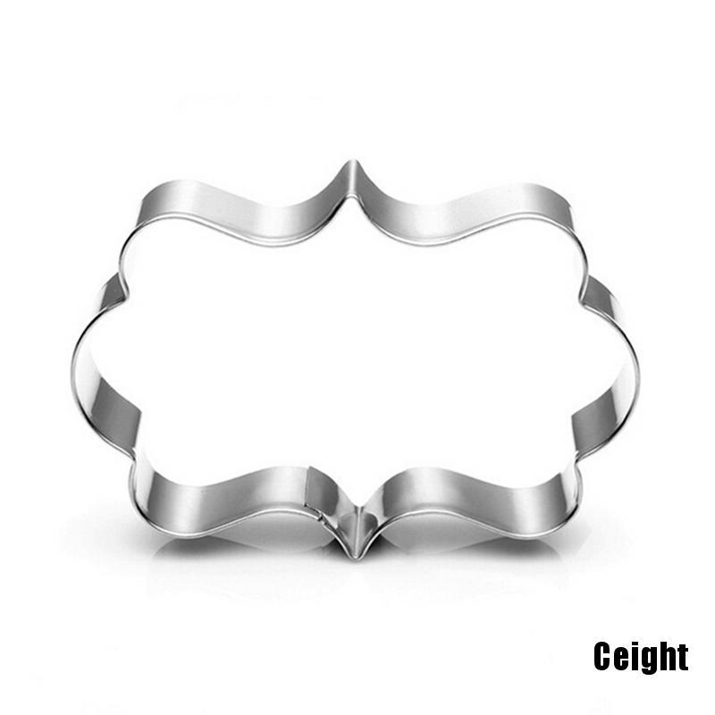 Set 4 khuôn cắt làm bánh quy 3D thép không gỉ dành cho trang trí tiệc cưới