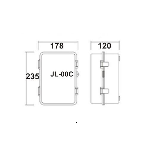 Tủ điện trong nhà và ngoài trời 235x178mm LiOA JL-00C