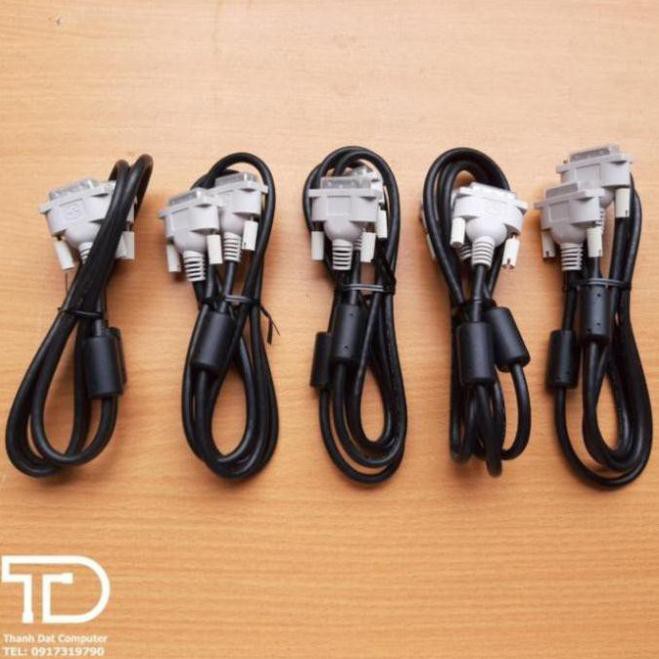 Dây cáp DVI 2 đầu MỚI chống nhiễu - Dây cáp màn hình máy tính chuẩn DVI