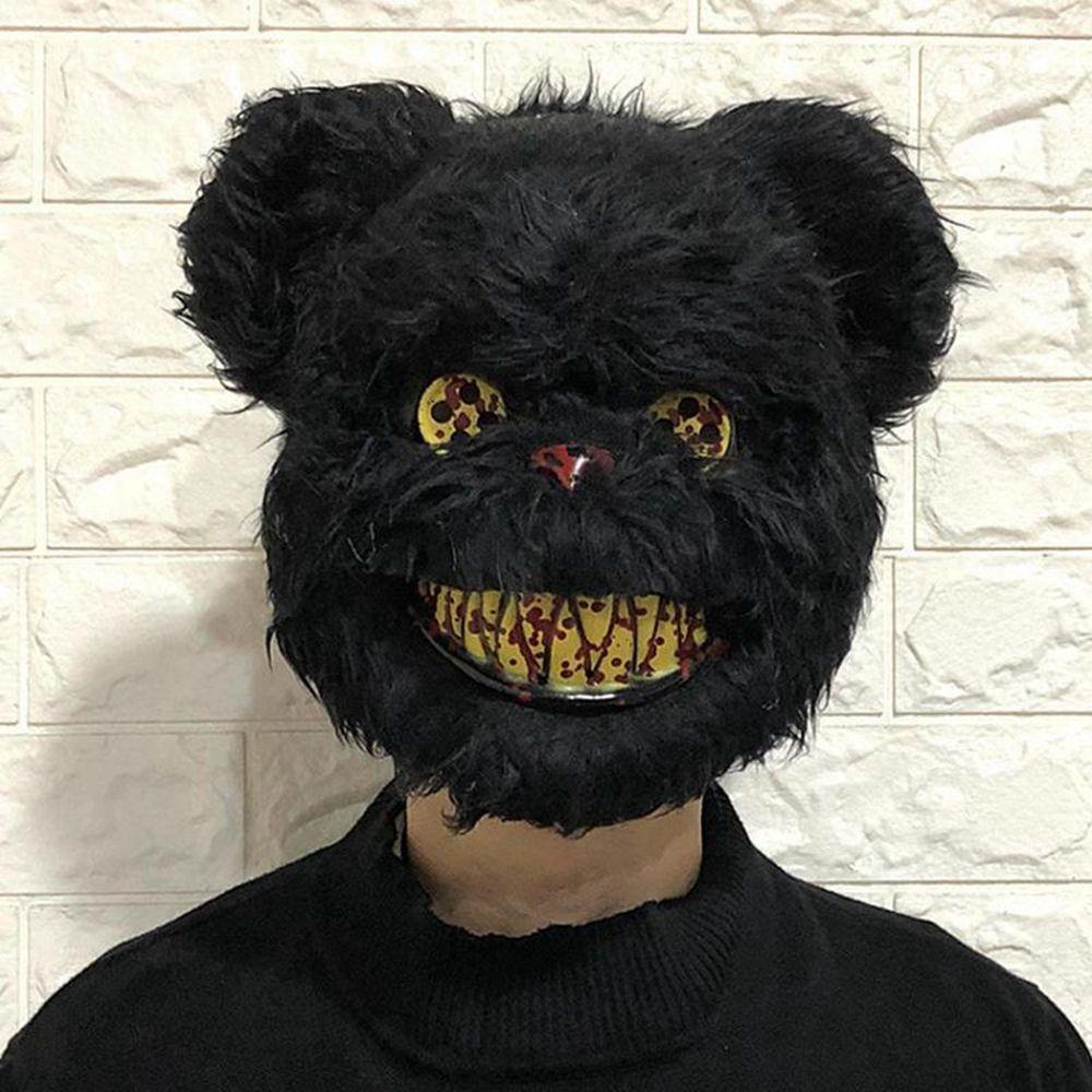 Phụ Kiện Trang Trí Halloween Che Nửa Mặt Hình Thỏ Đáng Sợ Không Độc Hại Dành Cho Lễ Hội AVALENTINE