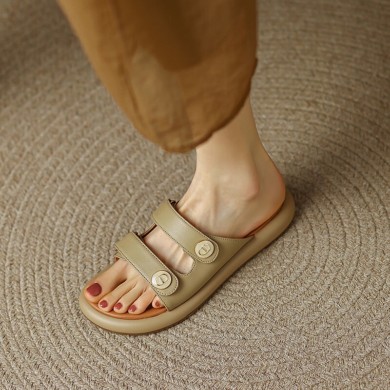 Dép Quai Ngang Đế Bằng Thời Trang Cho Nữ