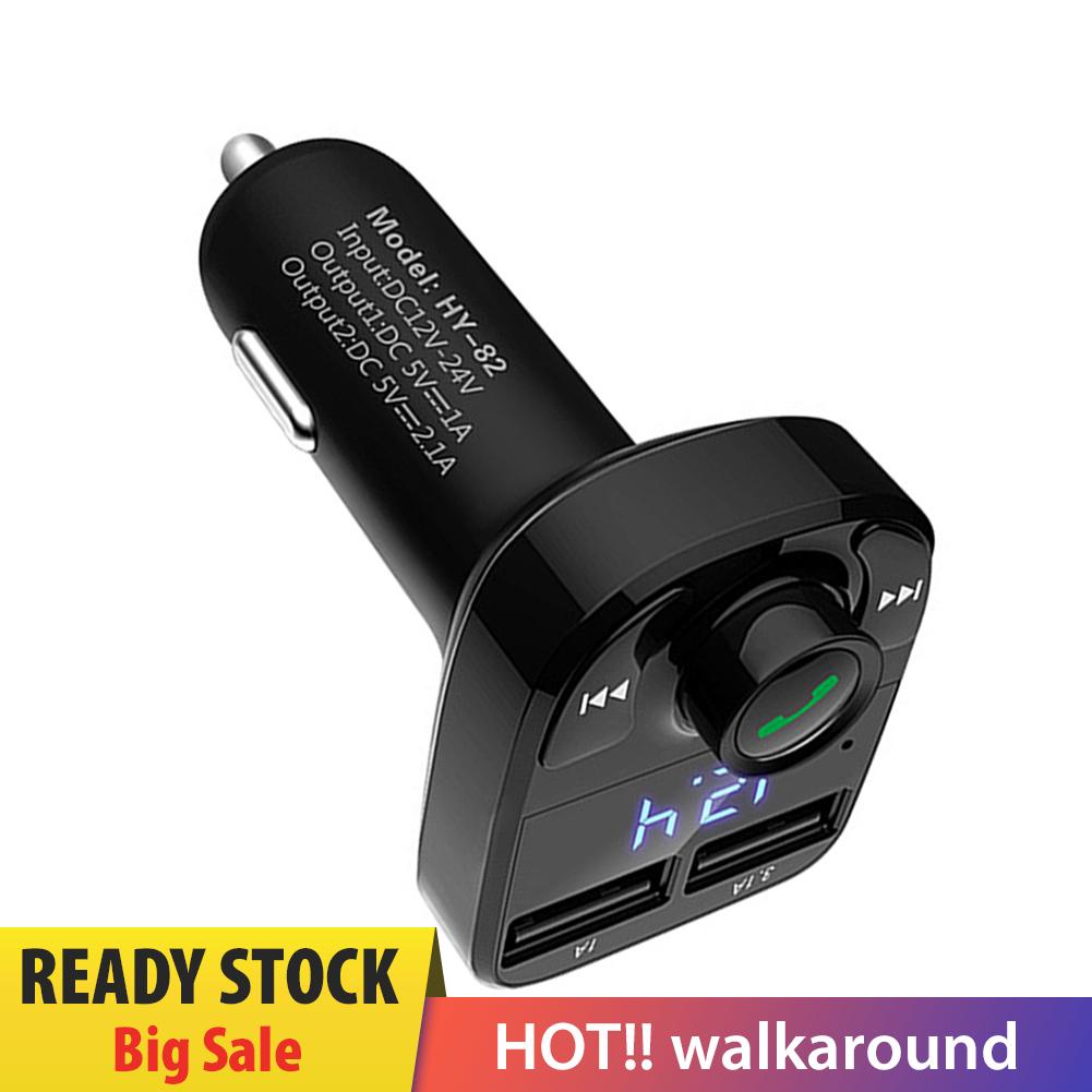Tẩu Sạc Hai Cổng USB Bluetooth HY-82 Tích Hợp Máy Nghe Nhạc MP3 FM